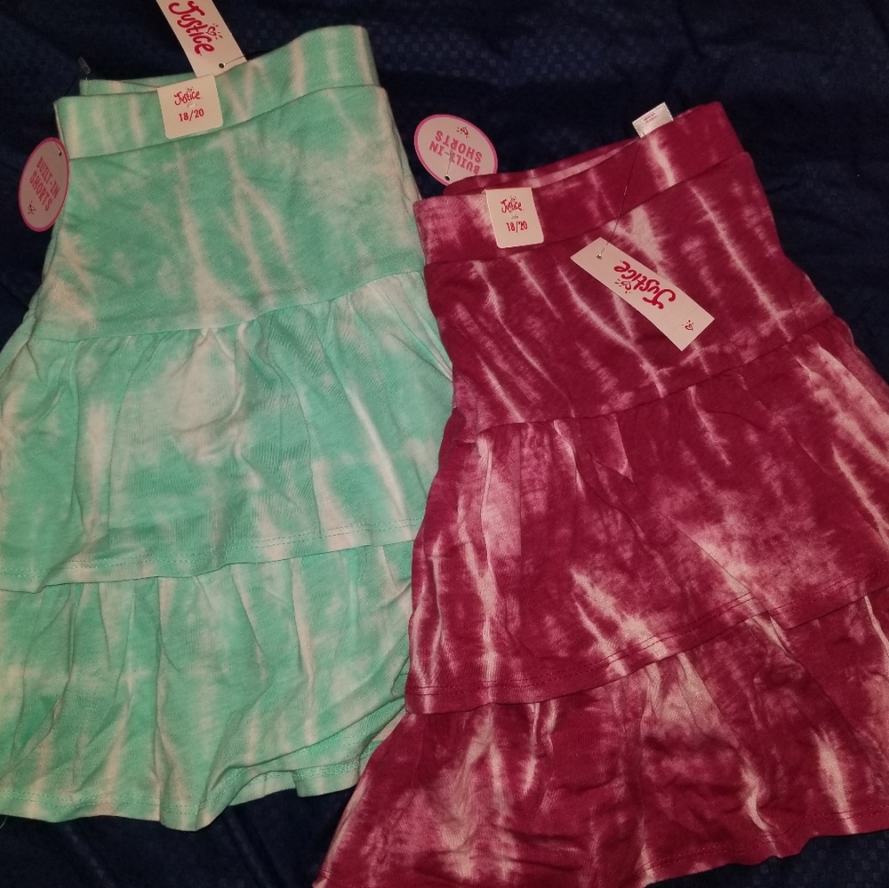 NWT Justice Girls skorts